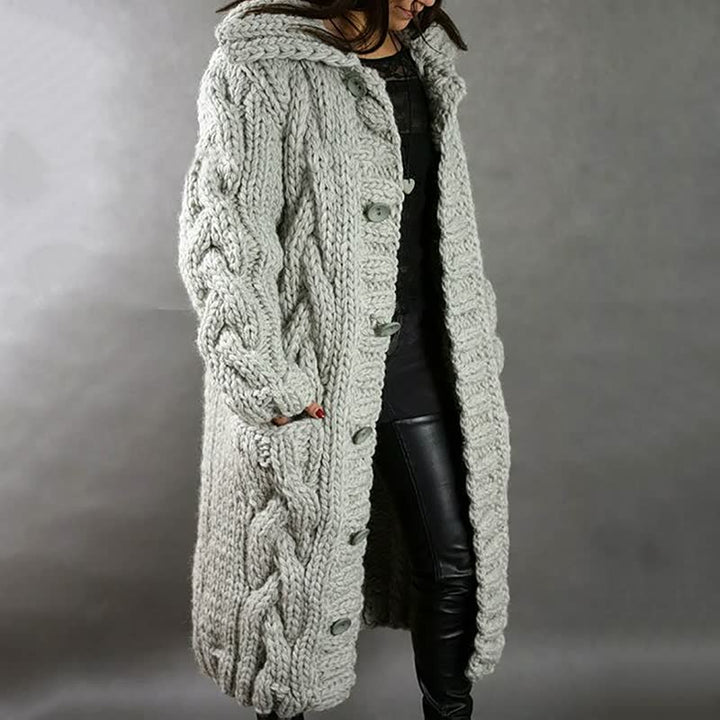 STYLISH WOMEN'S COAT WITH MODERN DESIGN-Gray-S-State of Style