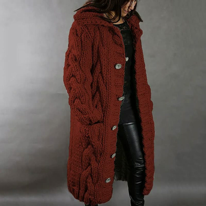 STYLISH WOMEN'S COAT WITH MODERN DESIGN-Red-S-State of Style