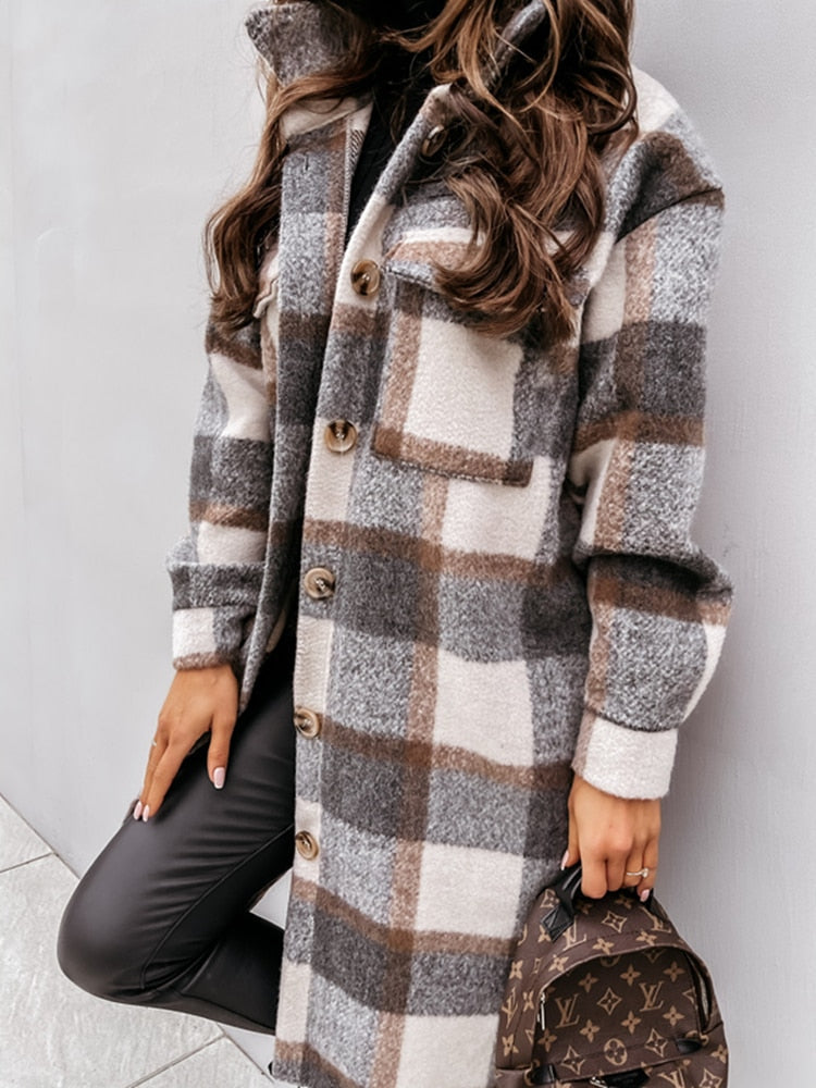 Stylish Women's Denim Jacket | Comfortable & Trendy-Marron-S-State of Style