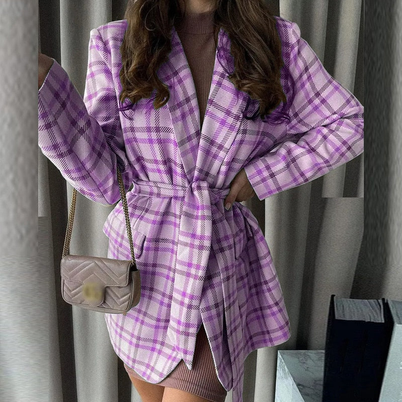 Stylish Women's Jacket | Casual Comfort-Purple-S-State of Style