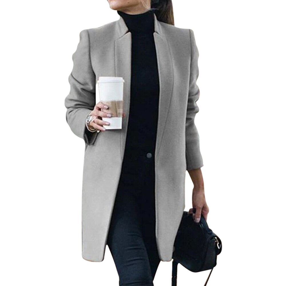 Stylish Women's Jacket | NatashasJacket-Gray-S-State of Style