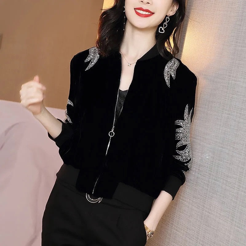 Stylish Women's Knitted Cardigan with Zipper | Warm & Trendy-Black-M-State of Style