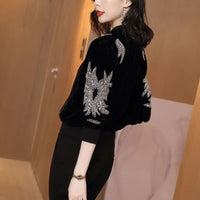Stylish Women's Knitted Cardigan with Zipper | Warm & Trendy-Black-M-State of Style