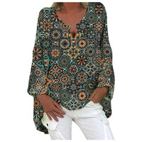 Stylish women's linen blouse – Elodie-Green Yellow-S-State of Style