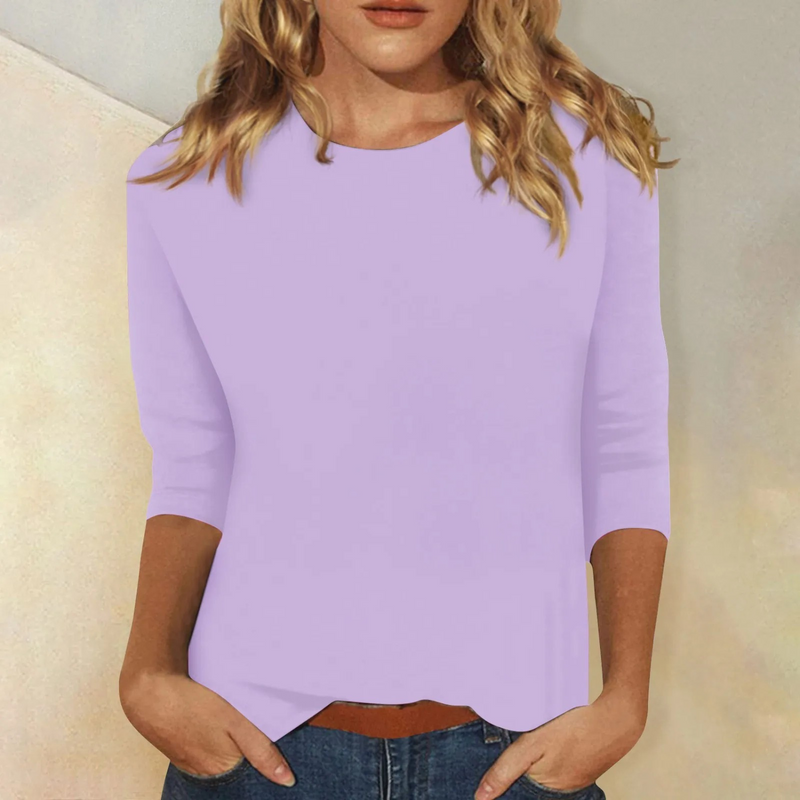 Stylish Women's Long Sleeve Shirt - Ava-Purple-S-State of Style