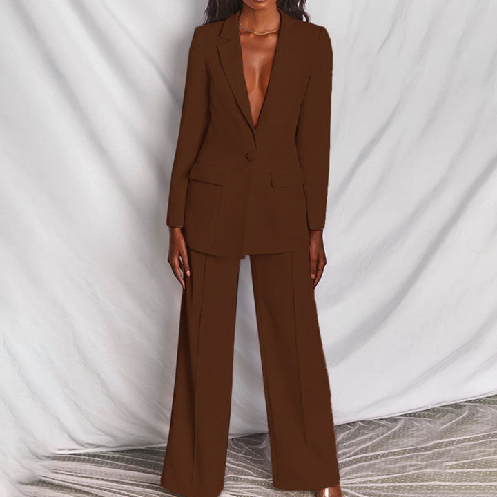 Stylish Women's Pantsuit - Isabella-Brown-S-State of Style
