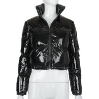 Stylish Women's Puffer Jacket | Warm Bomber Coat-Neon Green-S-State of Style