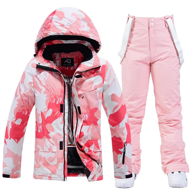 Stylish Women's Ski Suit - Aurora-Pink-XS-State of Style