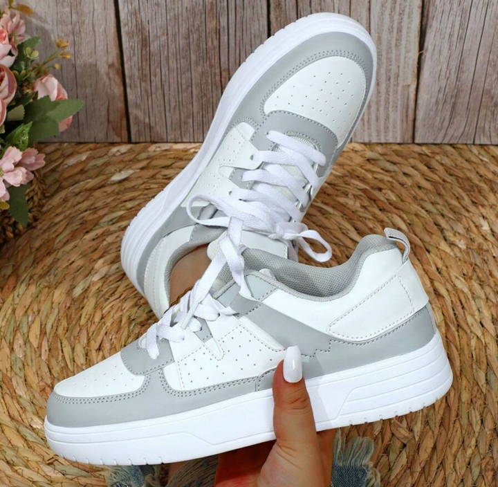 Stylish Women's Sneakers - Naya-Grey-5-State of Style
