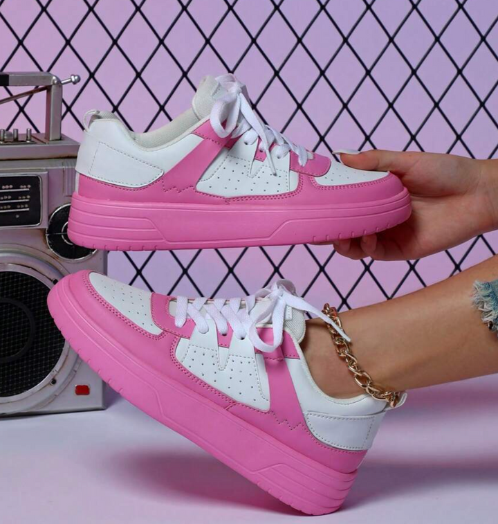 Stylish Women's Sneakers - Naya-Pink-5-State of Style