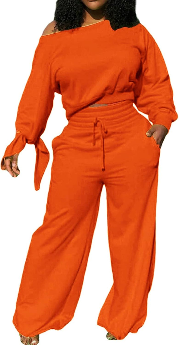 Stylish Women's Sweatsuit - Lola-Orange-S-State of Style
