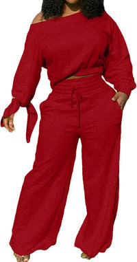 Stylish Women's Sweatsuit - Lola-Red-S-State of Style
