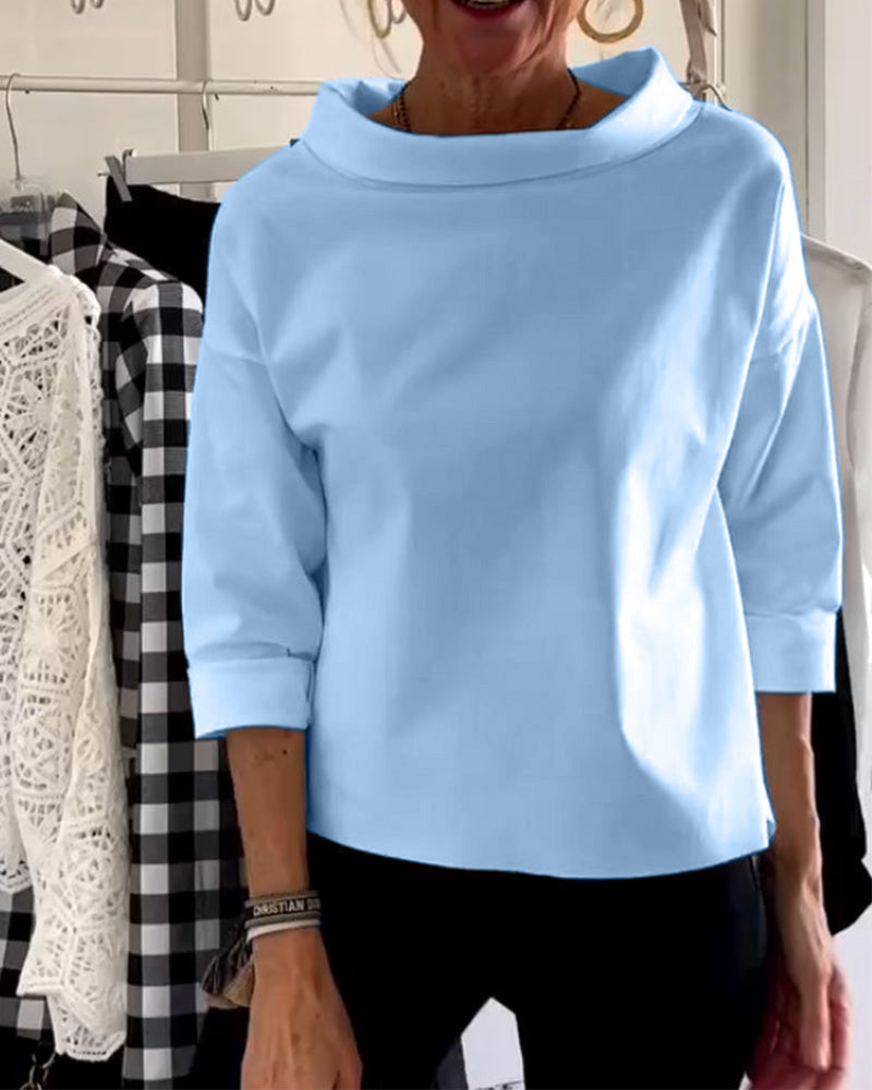 Stylish Women's Top - Livia-Blue-S-State of Style