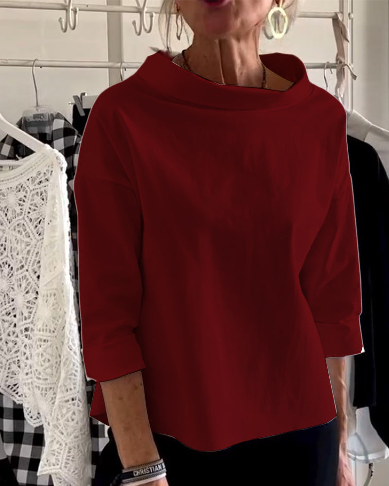Stylish Women's Top - Livia-Burgundy-S-State of Style