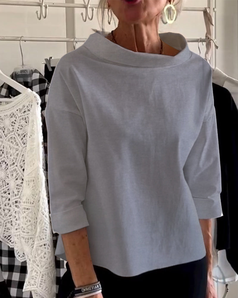 Stylish Women's Top - Livia-Grey-S-State of Style