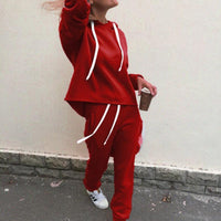 Stylish Women's Tracksuit | Comfortable & Trendy Activewear-Red-S-State of Style
