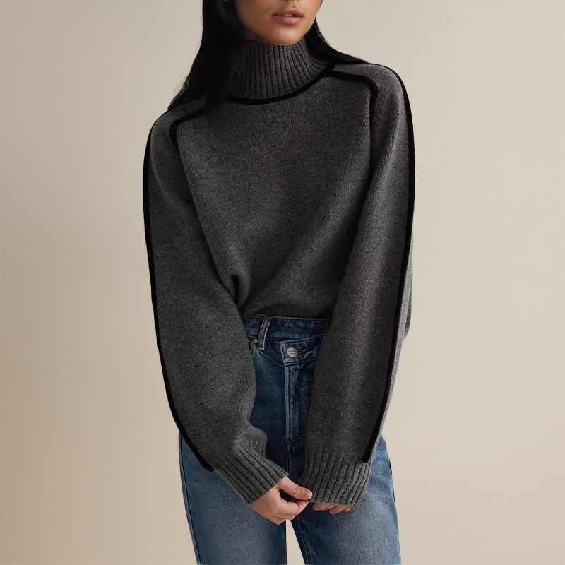 Stylish Women's Turtleneck - Clara-Brown-S-State of Style