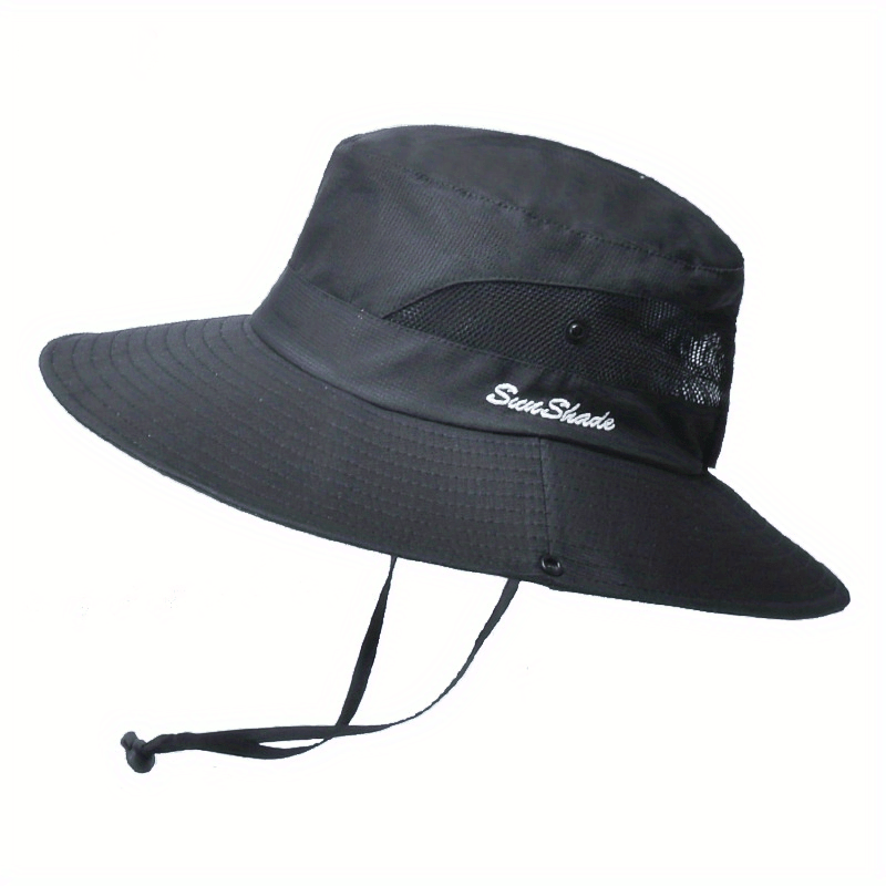 Stylish women's UV protection sun hat with a wide brim – Livia-Pure Black-State of Style
