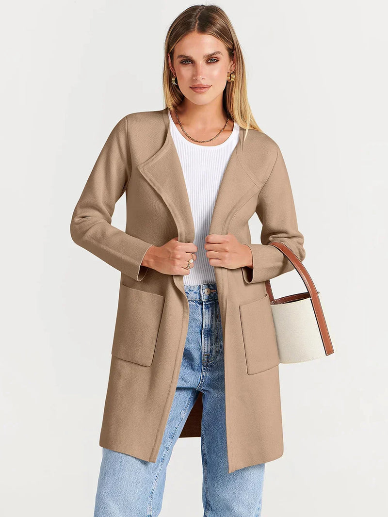 Stylish Women's Vest - Djamila-Brown-S (36)-State of Style