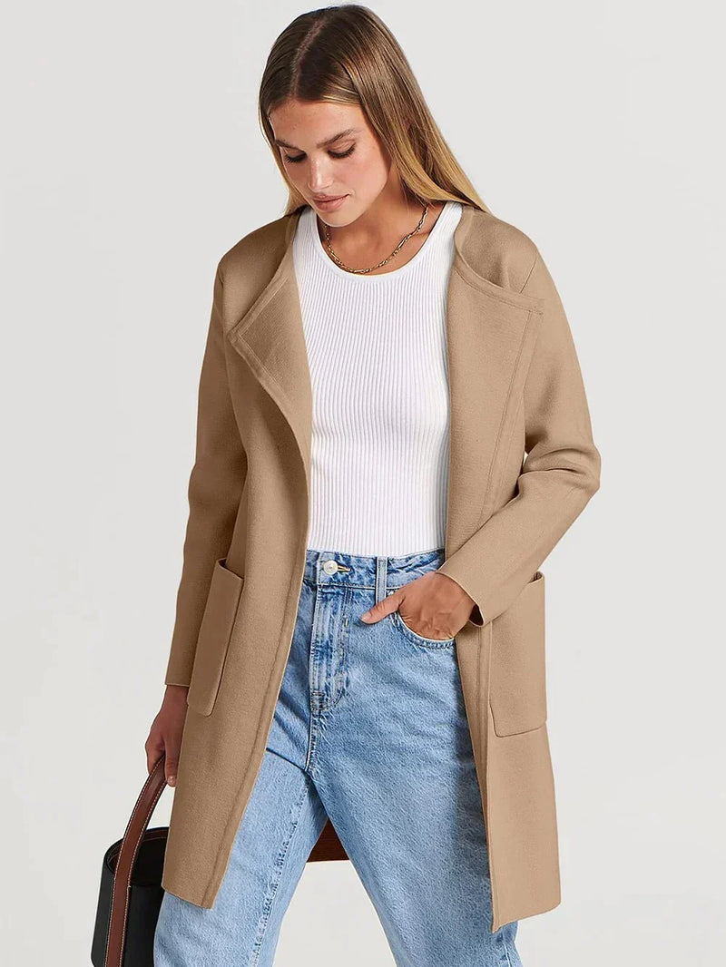 Stylish Women's Vest - Djamila-Brown-S (36)-State of Style