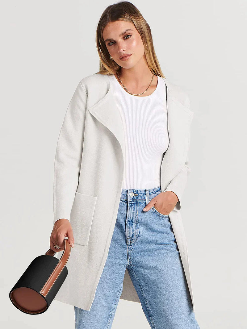 Stylish Women's Vest - Djamila-White-S (36)-State of Style