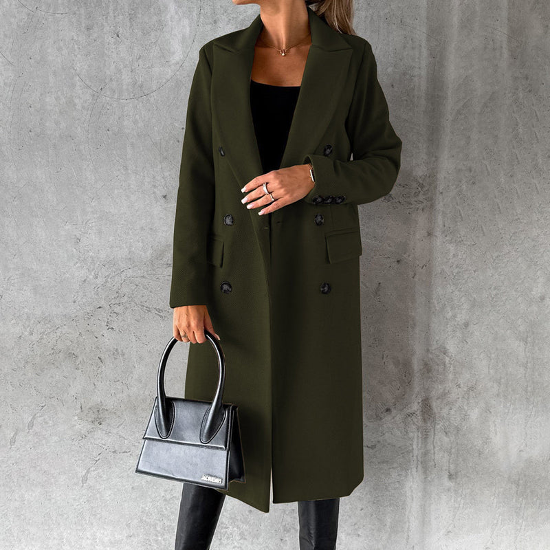 Stylish Women’s Winter Coat - Elara-Army Green-S-State of Style