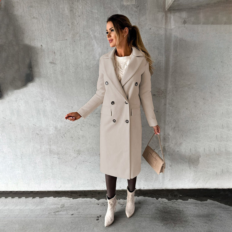 Stylish Women’s Winter Coat - Elara-Beige-S-State of Style