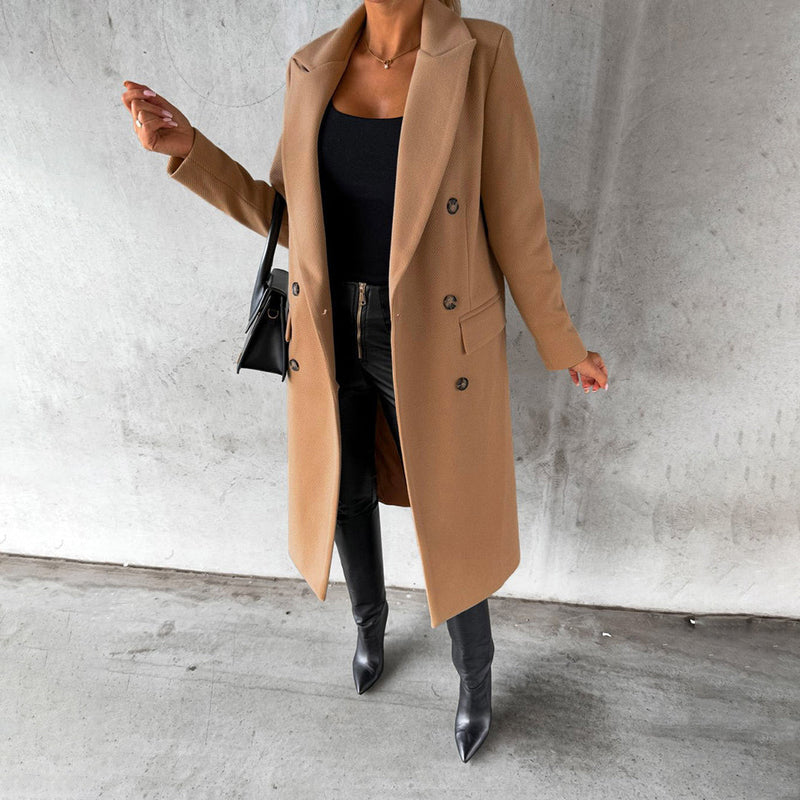Stylish Women’s Winter Coat - Elara-Brown-S-State of Style