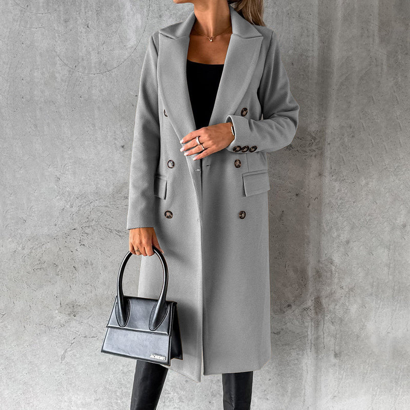 Stylish Women’s Winter Coat - Elara-Grey-S-State of Style