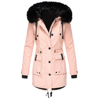 Stylish Women's Winter Coat - Elise-Pink-S-State of Style
