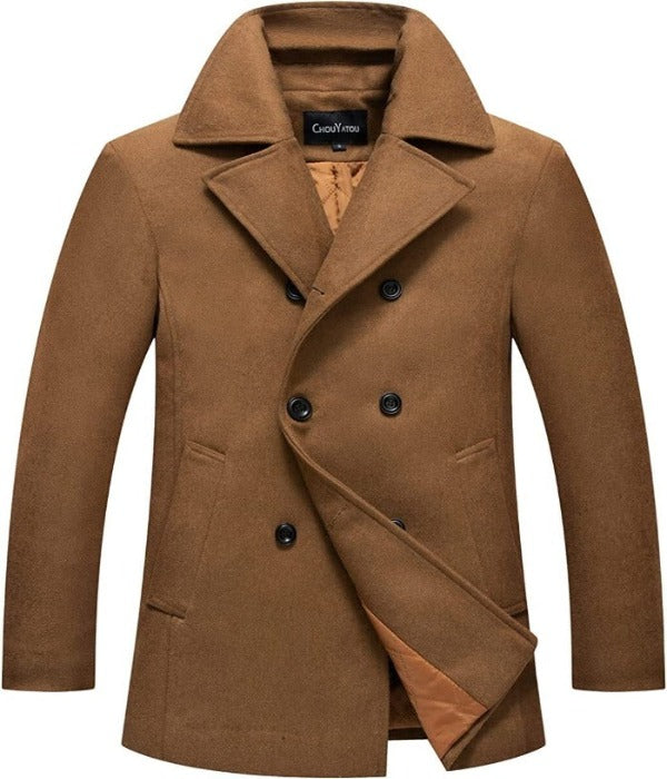 Stylish Wool Blend Coat - Victor-Camel-S-State of Style