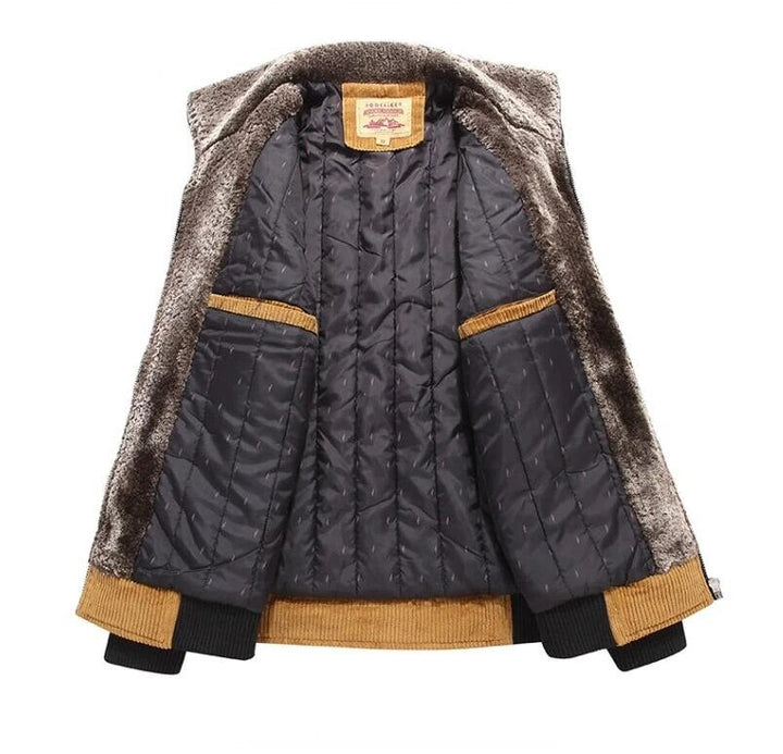Stylish Wool Blend Winter Coat for Men - Liam-Yellow-M-State of Style