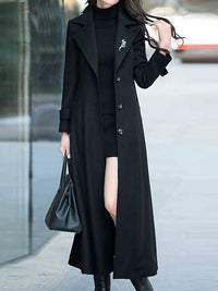 Stylish Wool Ladies' Coat - Elora-Brown-S-State of Style
