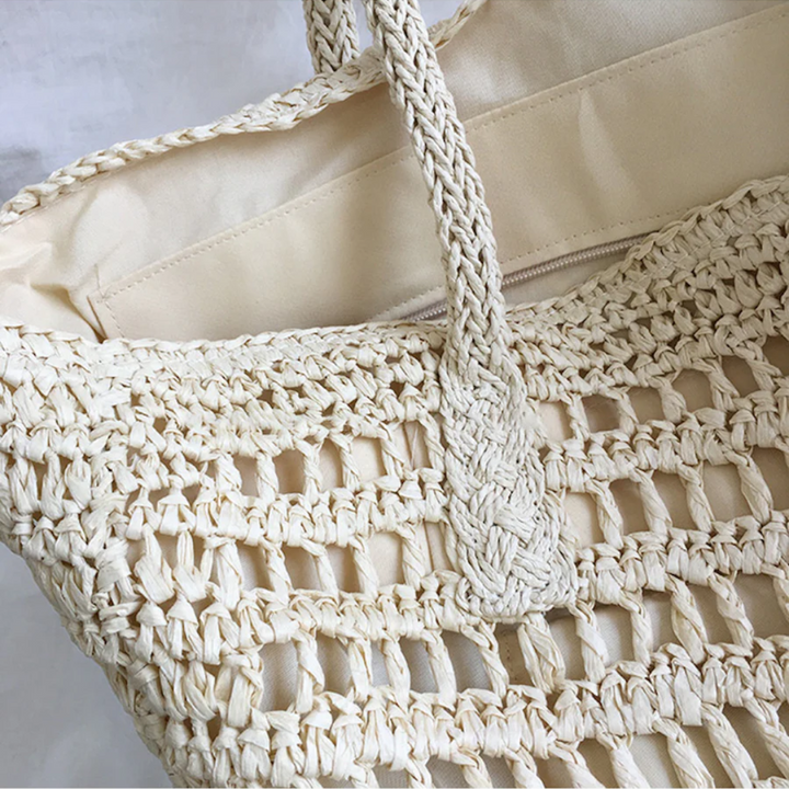 Stylish Woven Handbag for Women - BreezeTote-Brown-State of Style