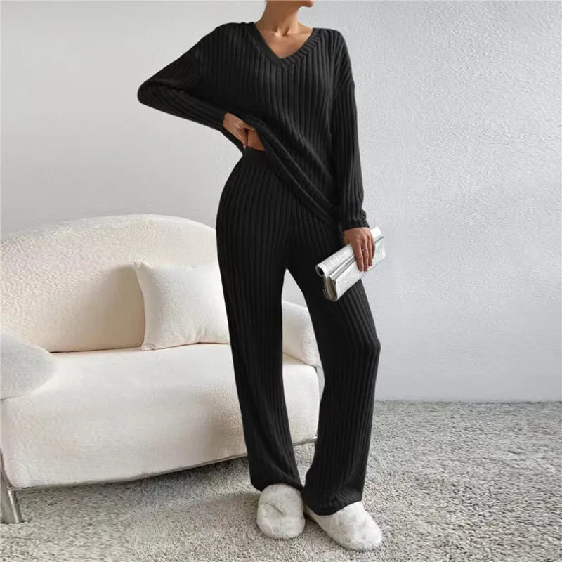 Stylish Yara 2-Piece Lounge Set | Comfort & Style Outfit-Black-S-State of Style