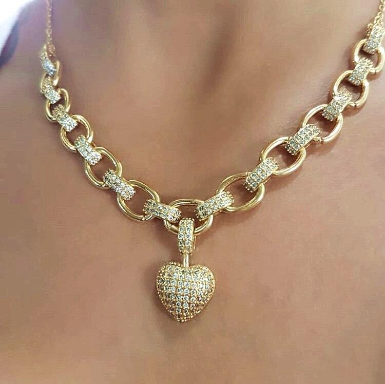 Stylish Zirconia Jewellery Set - Elisette-Gold-State of Style