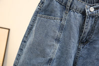 Summer Breeze Plus-Size Denim Shorts-Blue-2XL-State of Style