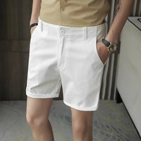 Summer chino shorts with a comfort fit – Matteo-Orange-red-28-State of Style