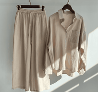 Summer Linen Set | Primavera Bella Casual Outfit-Beige-S-State of Style