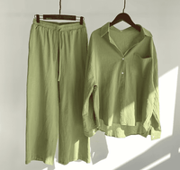 Summer Linen Set | Primavera Bella Casual Outfit-Green-S-State of Style