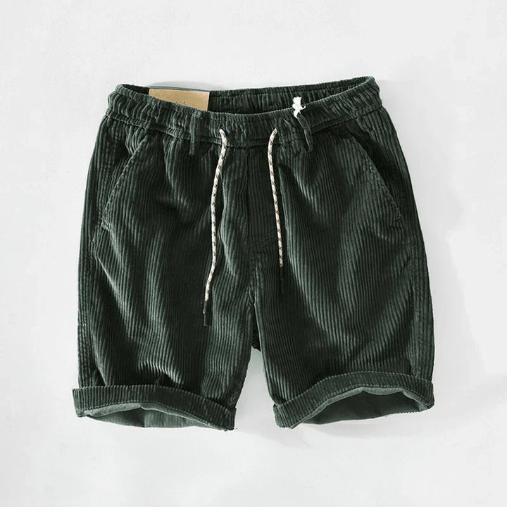 Summer men's cotton shorts with drawstring – Leon-Green-S-State of Style