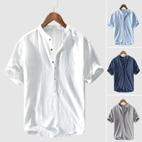 Summer shirt for men made from breathable fabric – Elias-White-S-State of Style