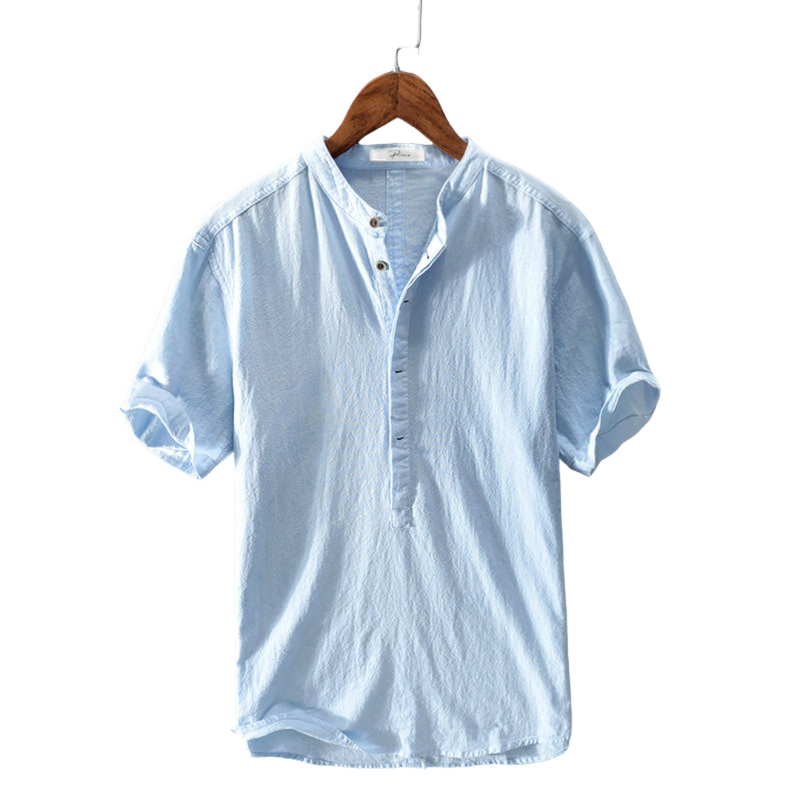 Summer shirt for men made from breathable fabric – Elias-White-S-State of Style
