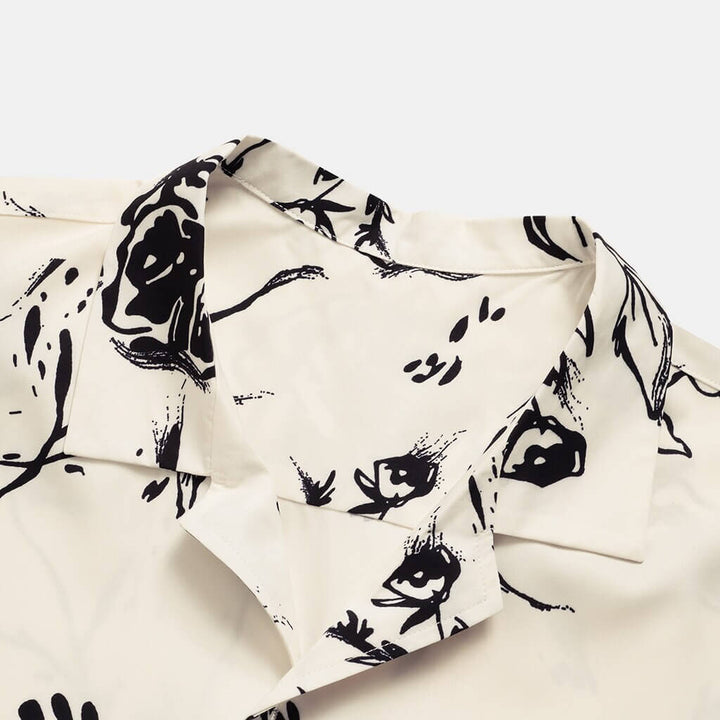 Summer shirt for men with tropical flair - AlohaVibes-Beige-M-State of Style