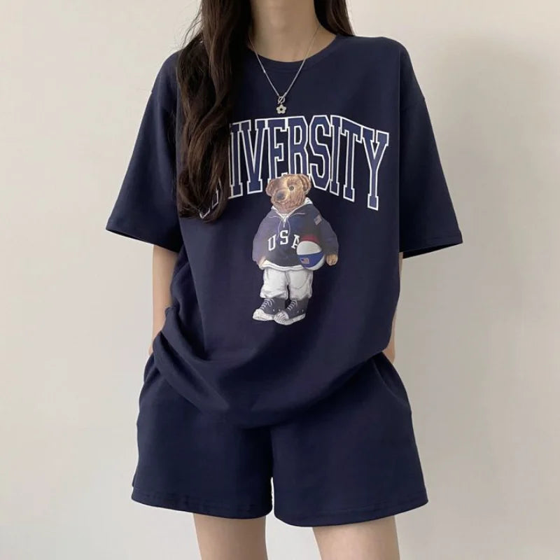 Summer Short Set for Women – Leni-Navy-S-State of Style