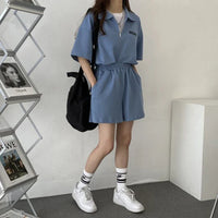 Summer two-piece for women - Yuna-Blue-S-State of Style