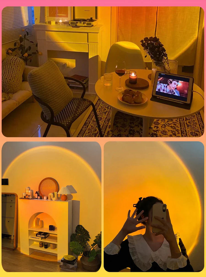 Sunset Lamp with 4 Colours - GlowSphere-Rainbow-State of Style