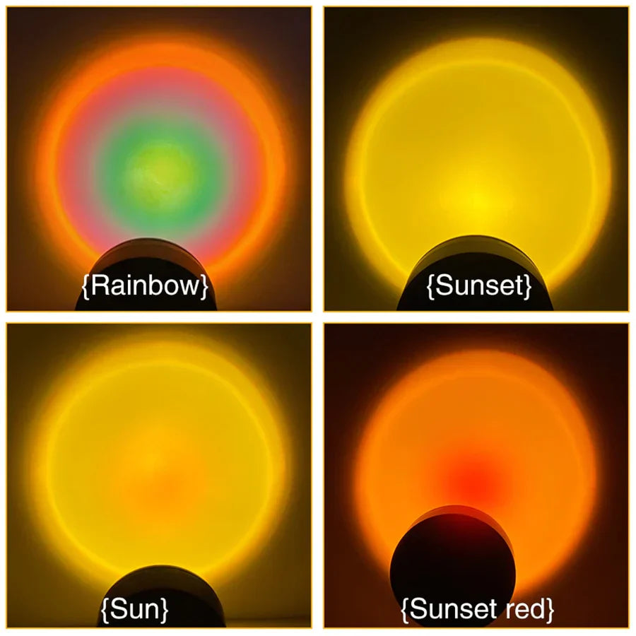 Sunset Lamp with 4 Colours - GlowSphere-Rainbow-State of Style
