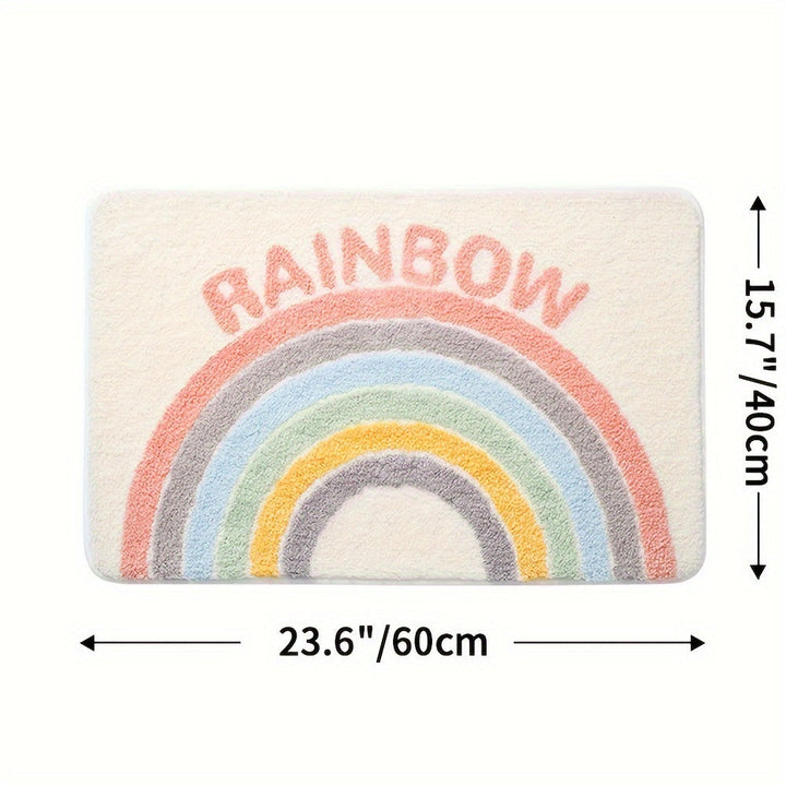 Super Absorbent Anti-Slip Bath Mat for Bathroom and Toilet - Milo-40cm x 60cm-Rainbow-State of Style