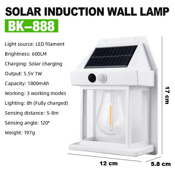 Sustainable Solar Wall Lamp - Solaris-White-State of Style